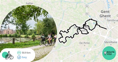 Van Gent Naar Kasteel Ooidonk Fietsroute Recreatieve Fietsroute