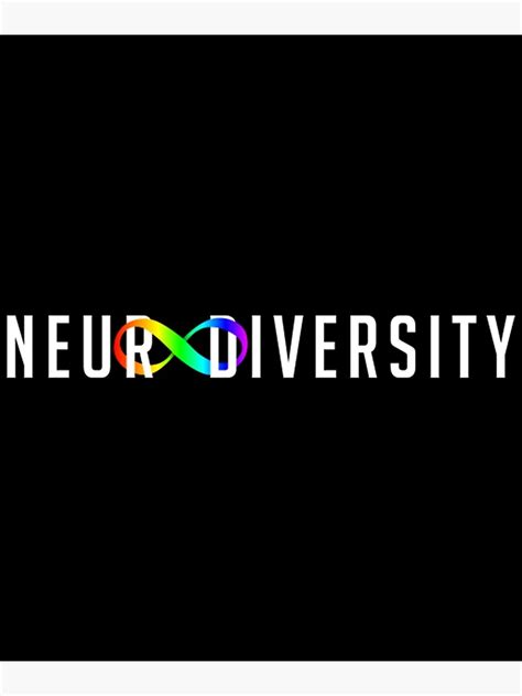 Neurodiversity Rainbow Infinity Symbol Neurodiversity Poster For Sale By Doniodanlat Redbubble