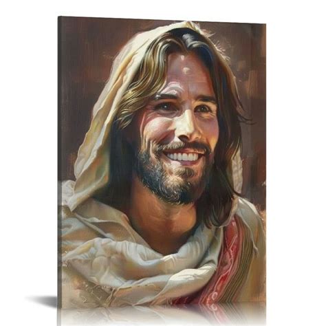 Lingy Stunning Artistic Aesthetics Jesus Laughing Picture Of Jesus