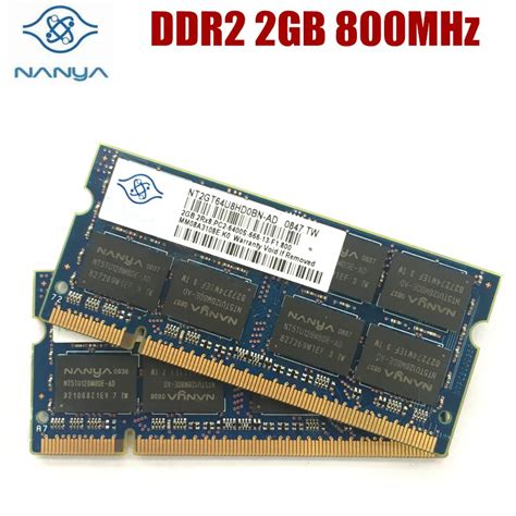 Nanya Eliksir Ddr2 2gb 2rx8 Pc2 6400s 5300s Laptoop Pamięci Ram Ddr2 2g