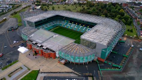 Celtic Stadium In Glasgow The Home Of Fc Celtic Glasgow Aerial View