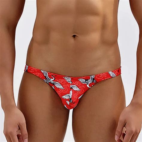 Sexy Mens Swim Briefs Bikini Swimwear Low Waist Swimming Trunks For Man Swimsuit Beach Bathing