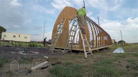 14x40 Arched Cabin Time Lapse Youtube