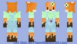 cute fox Minecraft Skin