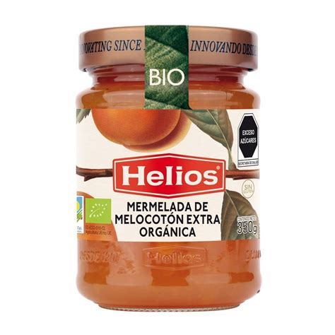 Mermelada de melocotón Helios extra orgánica 350 g Walmart