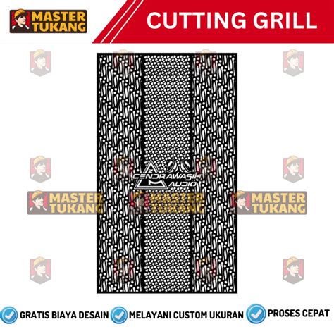 Jual Grill Sound System Lubang Kombinasi Batik Kekinian Tutup Ram