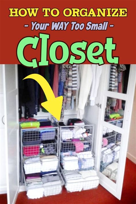 Small Closet and Too Much Stuff? Try These 35 Hacks | Small closet ...