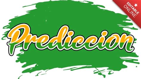 Predicción Effetto Verde E Giallo Modificabile Generatore di