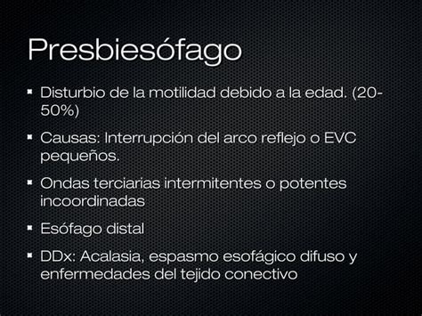 Alteraciones Funcionales Hernia Del Hiato Y Reflujo Gastroesofágico