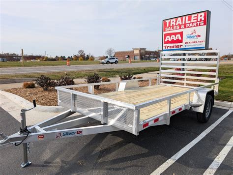 New 2025 Silver Ox Aluminum Trailers 7x14 Aluminum Utility Trailer Howell Michigan