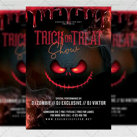 Trick Or Treat Flyer Seasonal A5 Template