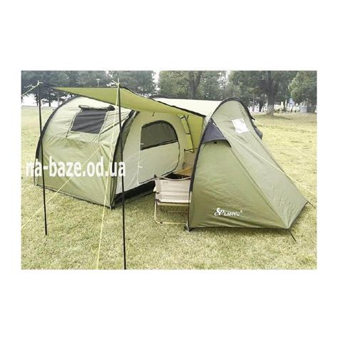 Палатка Lanyu 1909 кемпинговая, 4 местная, навес, тамбур