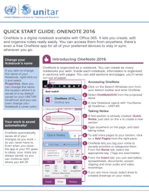 Fillable Online Onenote Is A Digital Notebook Available With Office