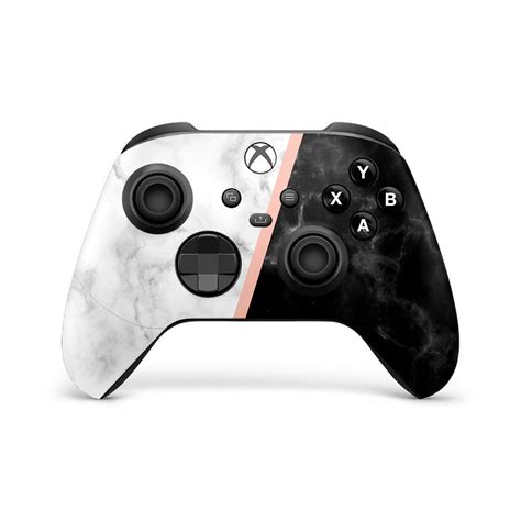 Black & White Marble Xbox Controller Skin | KO Custom Creations