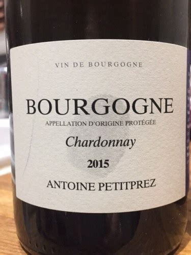 Antoine Petitprez Uliz Bourgogne Chardonnay Vivino Brasil