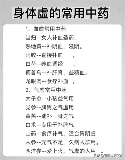 血虚、气虚、阴虚、阳虚？中医教你如何用中药调整体质