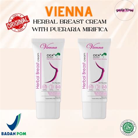 Jual VIENNA HERBAL BREAST CREAM WITH PUERARIA MIRIFICA 80ML TUBE