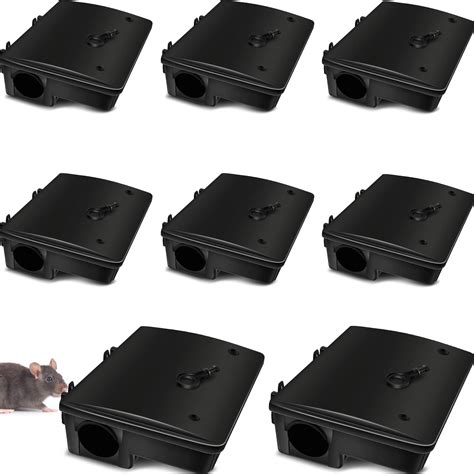 Large Rodent Bait Station with Key Rat Bait Station Traps Reusable ...