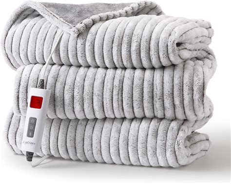 Amazon Caromio Heated Throw Blanket Fast Heating Electric Throw