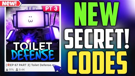 Toilet Defence Simulator New Codes 2023 Roblox Secret Codes [ep