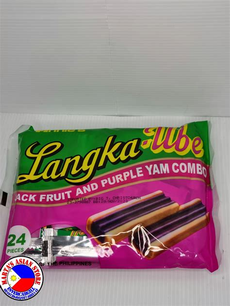 Langka Ube Jackfruit And Purple Yam Candy 24pcs Marta Asian Store