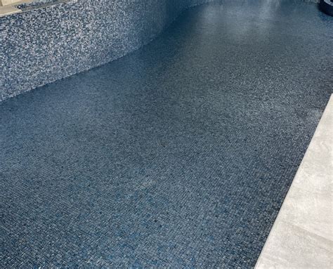 Glass Mosaic To Internal Pool And Textured Porcelain To Pool Surround