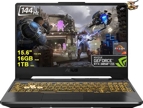 ASUS TUF Gaming A15 - Ryzen 7 4800H · RTX 3050 Ti 75W · 15.6”, Full HD ...