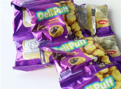 Deli Puff Kue Sus Kering Cemilan Enak Isi Krim Cokelat Coklat Renceng