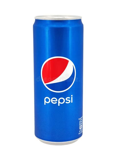 Rome Italy April Pepsi Can Isolated On White Background