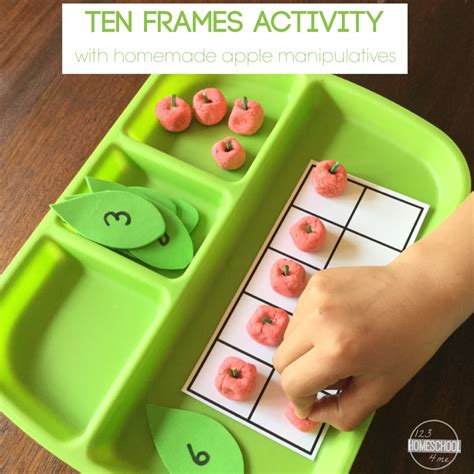 Apple Ten Frames Activity