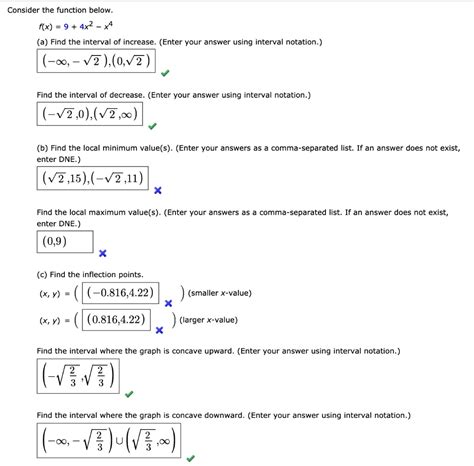 Solved Consider The Function Below F X X X A Find The