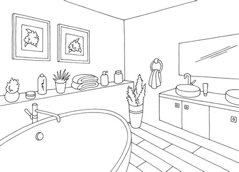 Dibujos de baño para colorear vsun