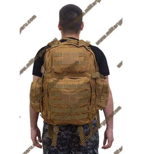 Mochila Táctica Molle 50L Negro Military Perú