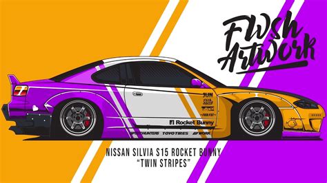 Nissan Silvia S15 Rocket Bunny Speed Art Livery Showcase Youtube