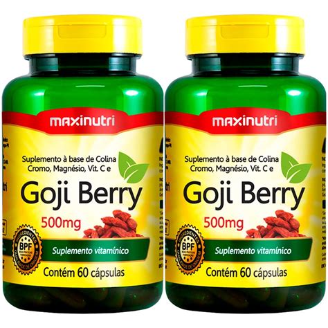 Kit Goji Berry Colina Cromo Magn Sio E Vitamina C Cps Maxinutri