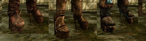 Edhildils High Heel Stock Boots Backport To LE At Skyrim Nexus Mods