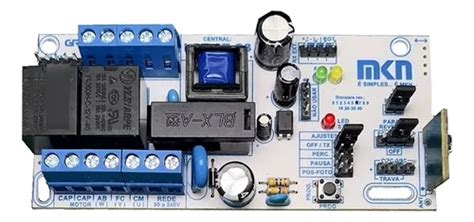 Central Placa Eletrônica Mkn Para Motores Portão Garen Seg Unisystem