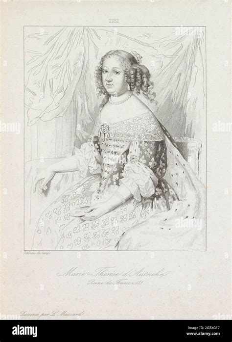 Portrait of Maria Theresia, Queen of France; Historical gallery of ...