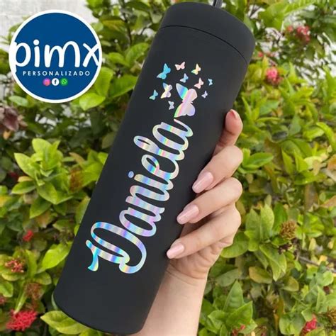 Vaso Tipo Skinny 650ml Personalizado Acrílico Popote MercadoLibre