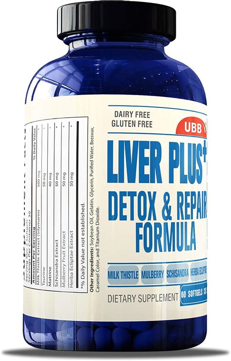 Liver Cleanse Detox Supplement For Liver Health Support Natural Liver Repair Formula With Milk