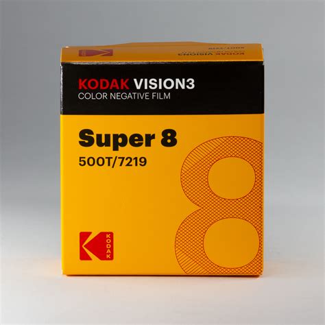 Kodak VISION3 7219 Super 8mm Colour Negative Film (50ft : ASA 500T ...