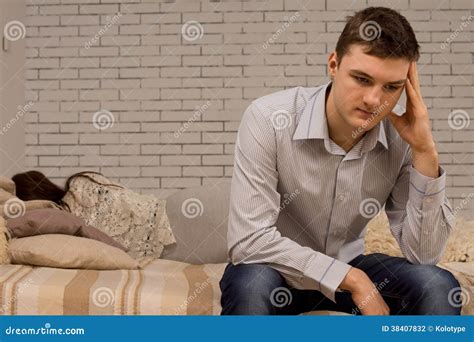 Depressed Young Man Sulking After An Argument Stock Photo Image 38407832