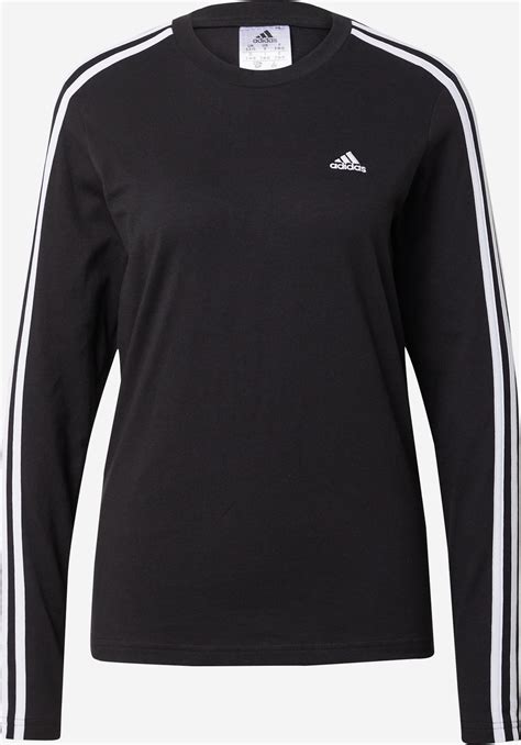 ADIDAS SPORTSWEAR Tricou funcțional 'Essentials 3-Stripes' pe Negru ...