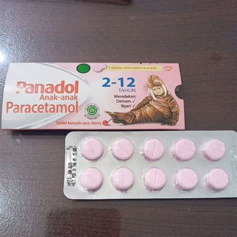 Jual Panadol Anak 2 12 Tahun 120mg Isi 10 Tablet Kunyah Shopee Indonesia