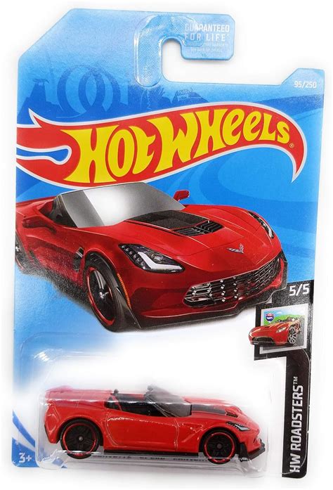 Amazon Hot Wheels Hw Roadsters Corvette C Z Convertible Red Toys Games