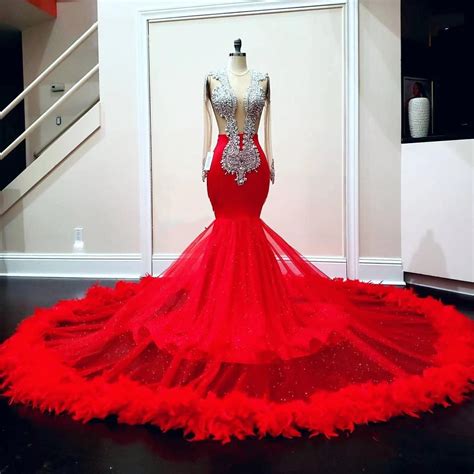 Prom Dresses 2022 Mermaid Red