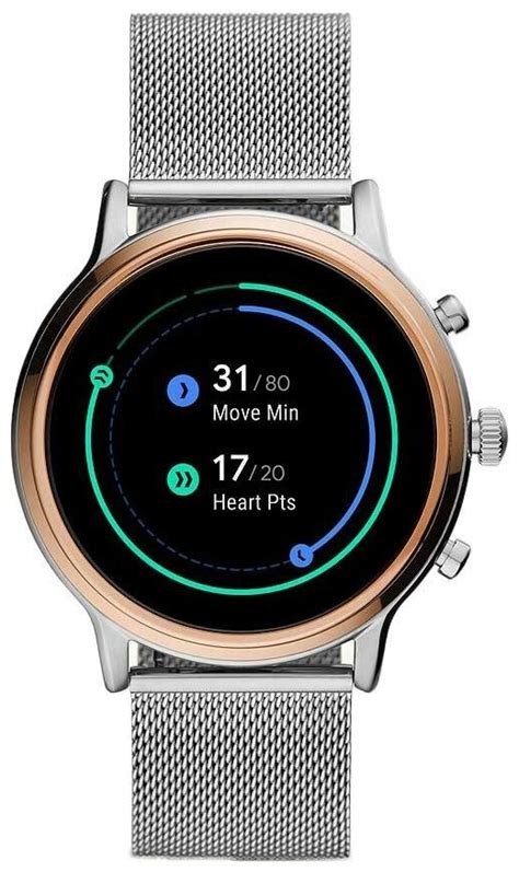 Умные часы FOSSIL Gen 5 Smartwatch Julianna HR (stainless steel mesh ...