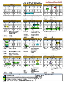 Butler Area School District Calendar 2023 - Schoolcalendars.net