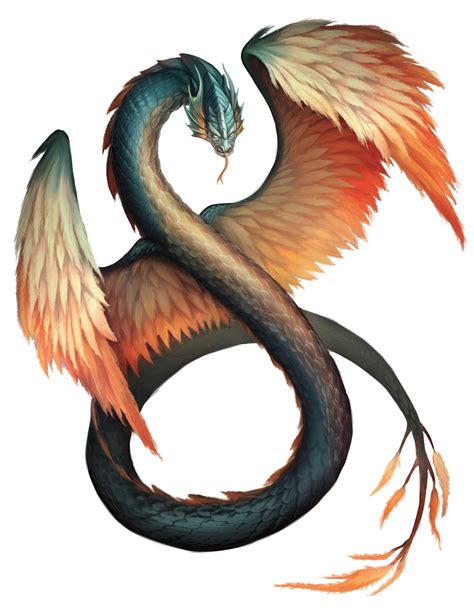 Couatl From The Dandd Fifth Edition Monster Manual Art By