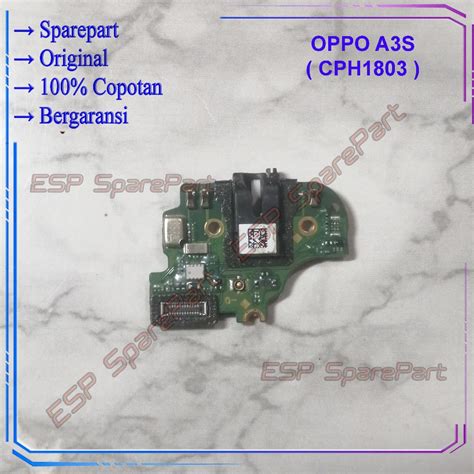 Jual Oppo A3S CPH1803 Earphone Jack Audio Lubang Headset Papan Pcb Ui